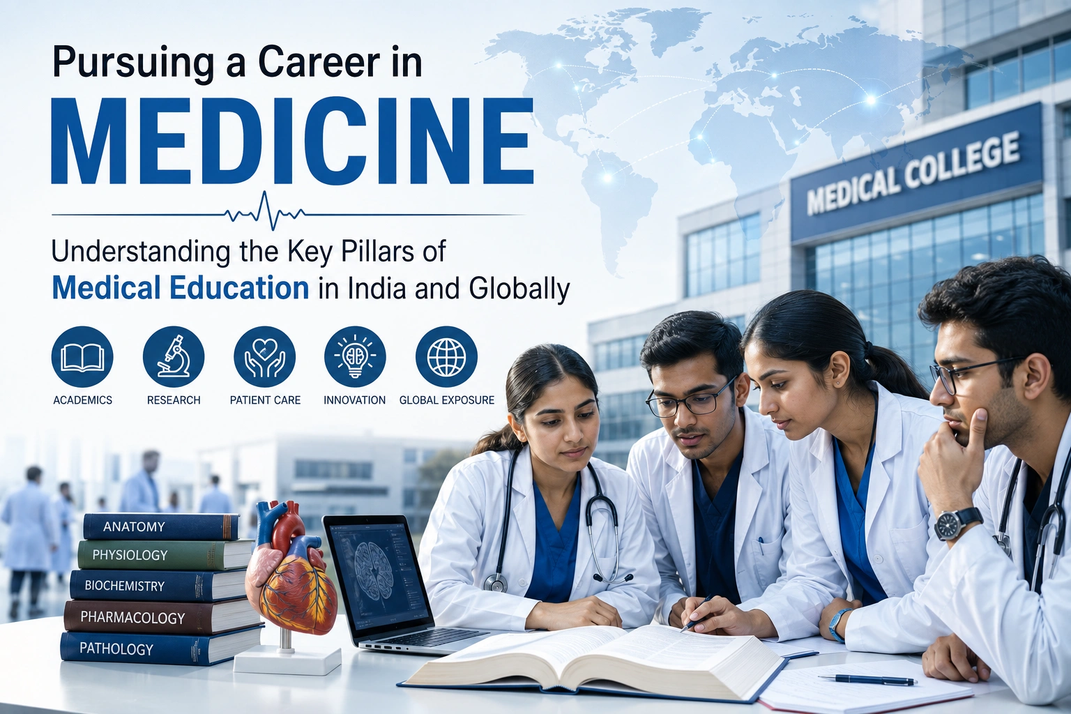 Pursuing a Career in Medicine: Understanding the Key Pillars of Medical Education in India and Globally